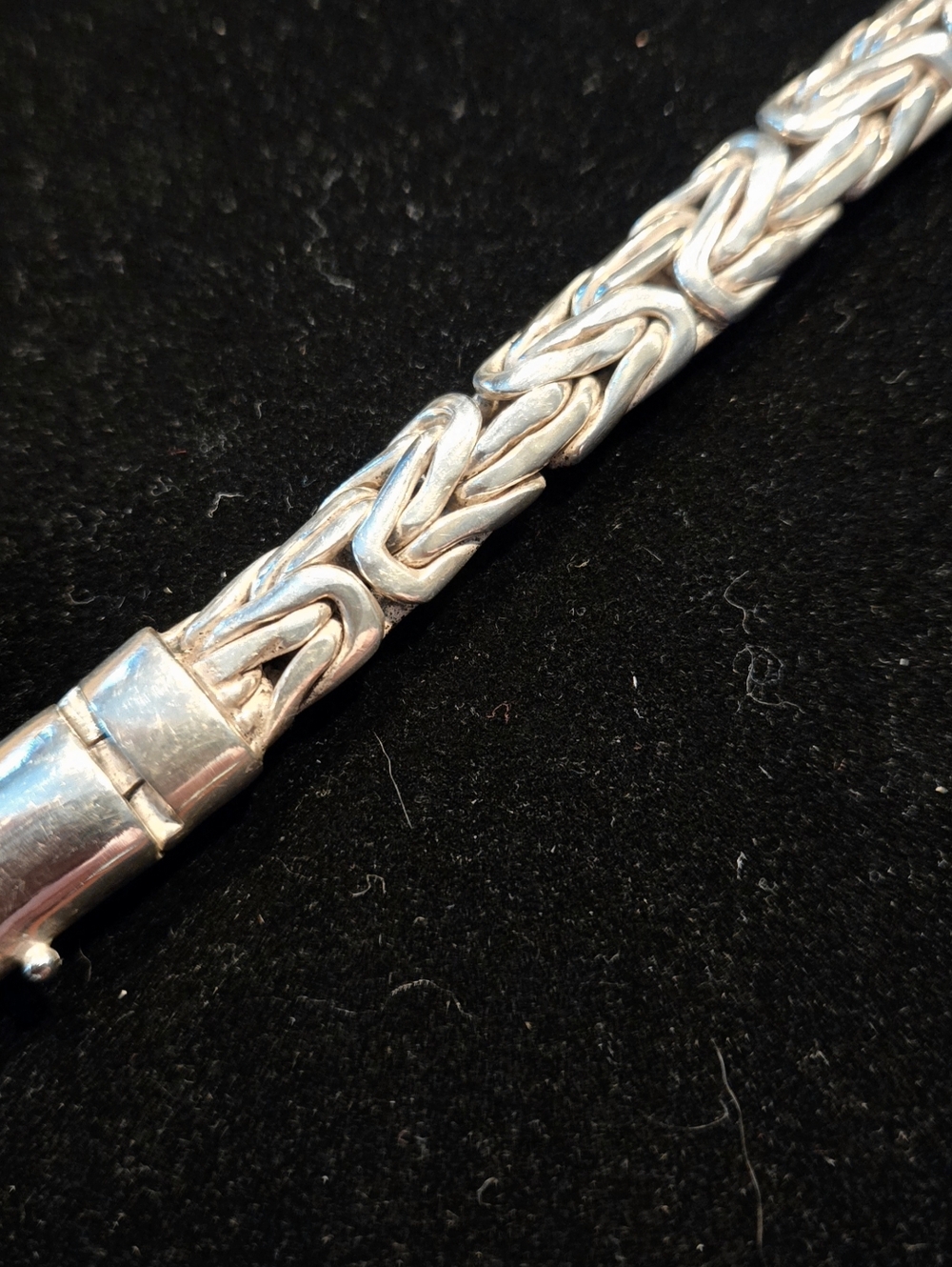 Gents Silver Byzantine Bracelet